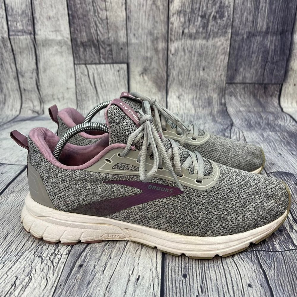Brooks Anthem 3 Women's size 9.5‎ Running training Athletic Shoes Grey Purple